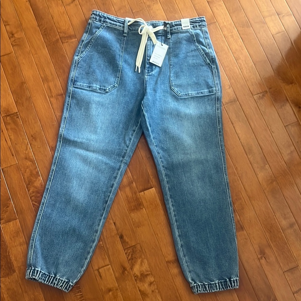 NEWJudy Blue High Waist Jogger Blue Jeans 13/31